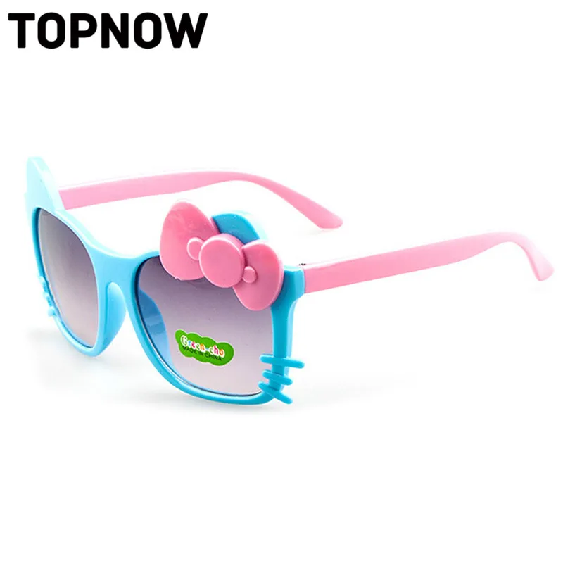 Fashion Kids Sunglasses Children Girls Bow Cartoon Cat Shades