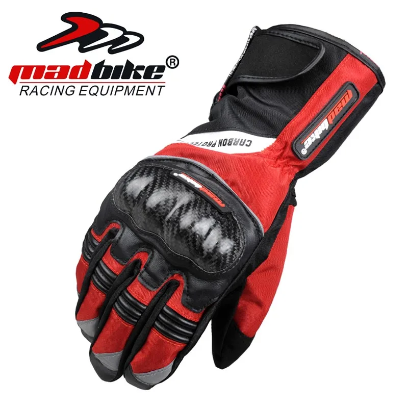

Brand Motorcycle Gloves Carbon Fibre Protective Long winter windproof waterproof Motocross Motorbike Glove