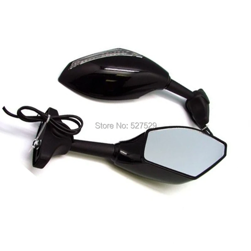

2PCS MOTORCYCLE LED TURN SIGNALS REARVIEW MIRRORS FOR HONDA SUZUKI KAWASAKI YAMAHA