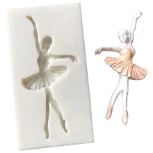 Силиконовая форма для ювелирных изделий балерина девушка танцовщица Смола силиконовая форма ручной работы смолы формы для эпоксидной смолы