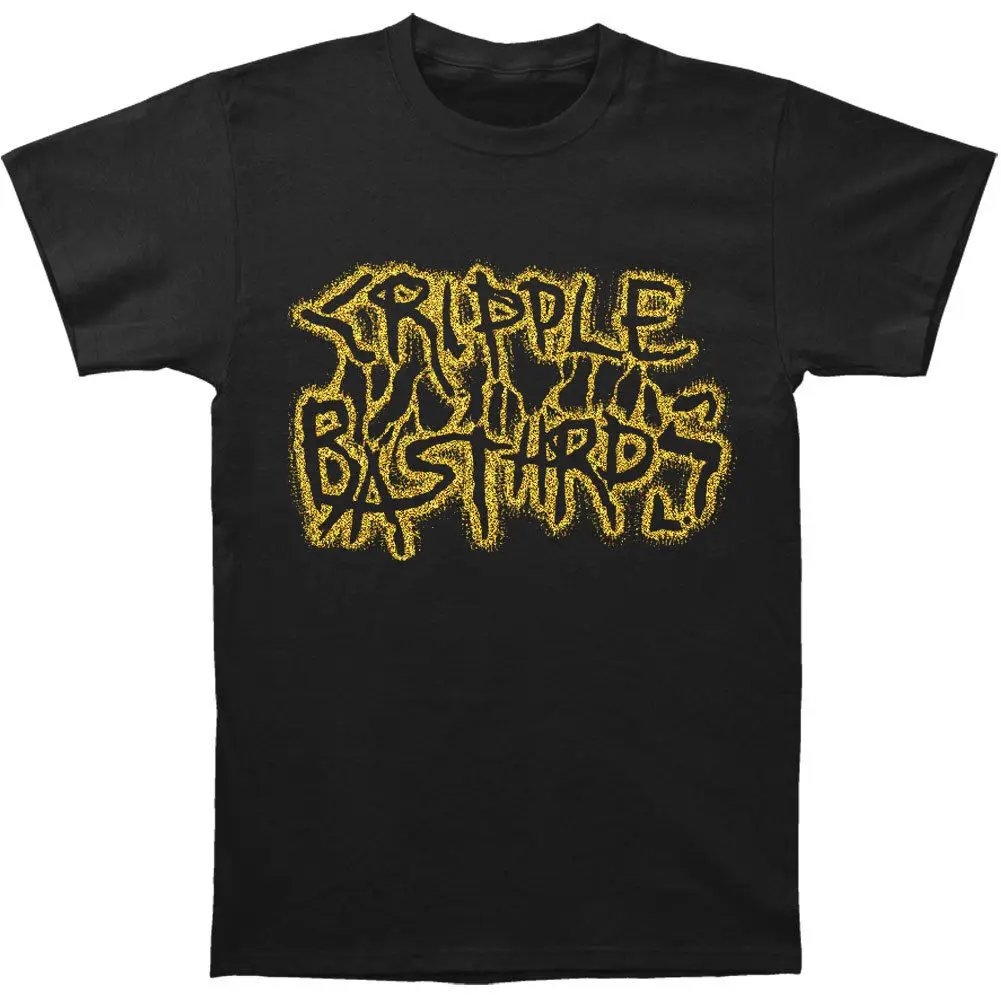 Cripple Bastards Men's Logo T shirt Black T Shirts Short Sleeve Leisure