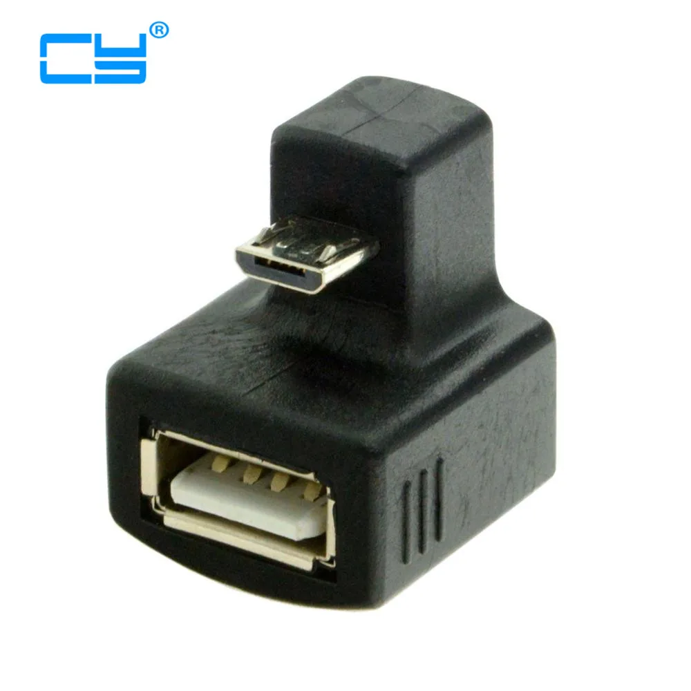 180 градусов вниз правый угол Micro USB OTG к 2 0 Женский удлинитель адаптер для сотового