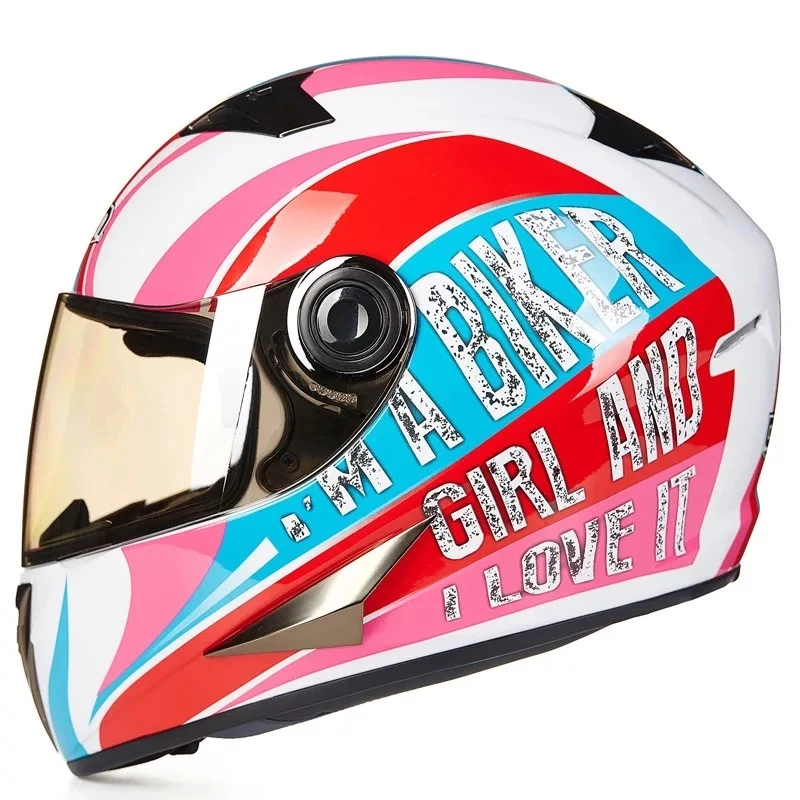 

Men's Motorcycle Full Face Helmet Off-road Helmet with Reduced Anti- Helmet Speed Helmet