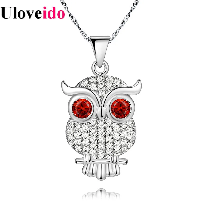 

5% Off Anime Necklaces & Pendants Statement Necklace Women Owl Pendant Silver Jewelry Collier Bijoux Femme Boho Uloveido PN4352