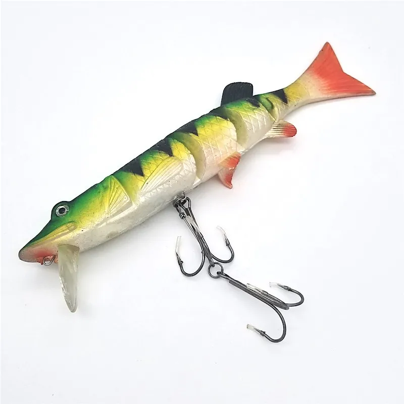 25 CM Big Game Fish with 2 Hook Soft Baits Swimming Baits Fishing Lure