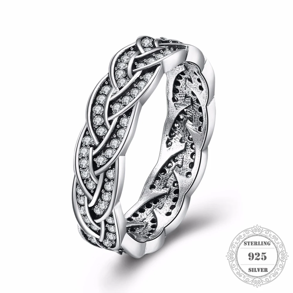 anello eternity pandora intrecciato anello eternity pandora intrecciato