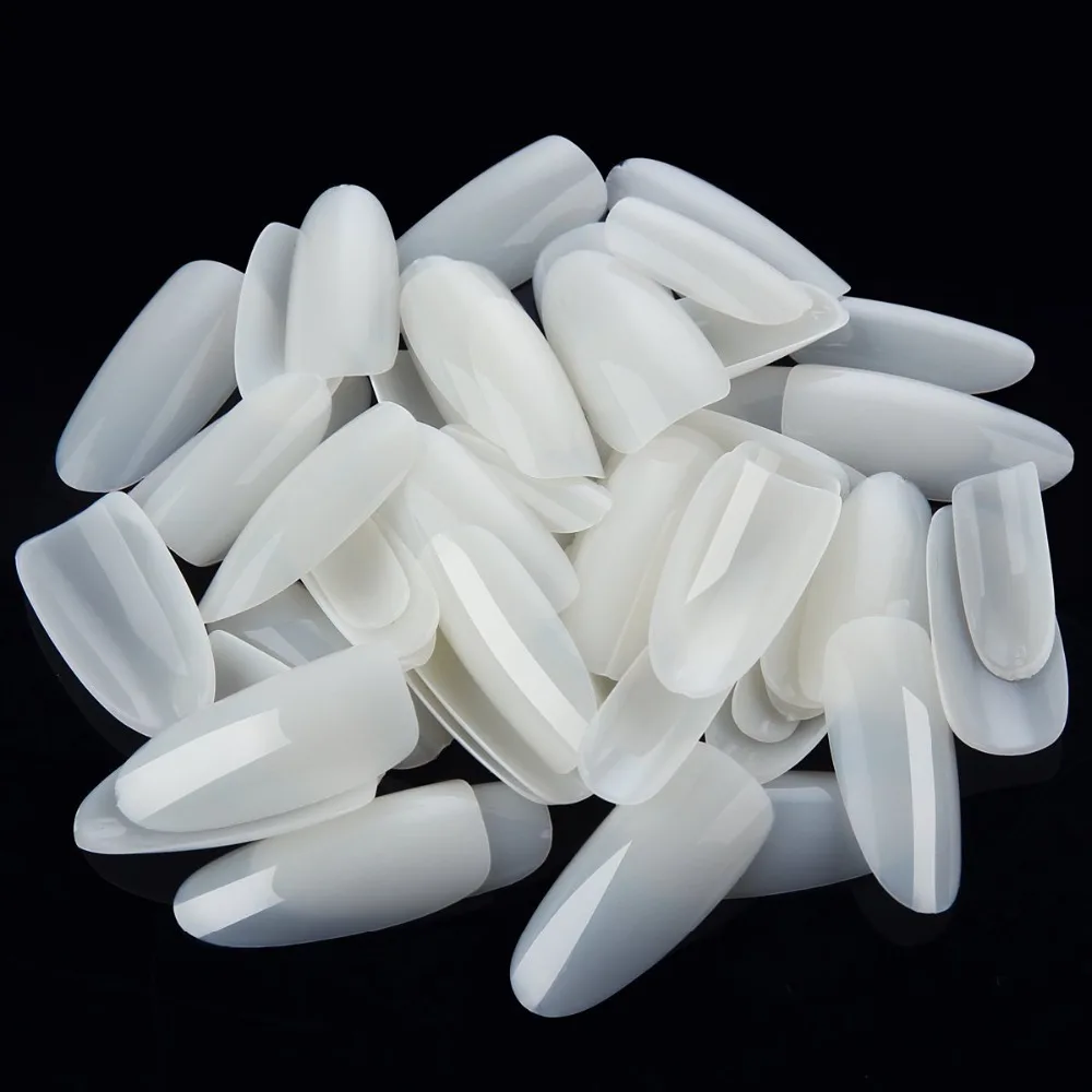 

MAKARTT 500 Oval Nails Tips Round Full Cover Color Tips Long False Nail Art Tips Acrylic Fake Nails Dropshipping A0013