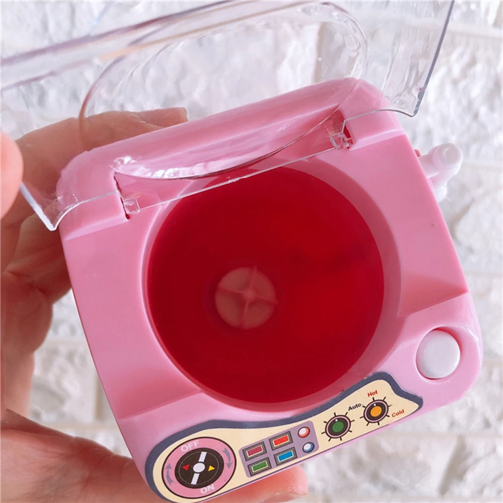 Мини ролевые игры стиральная машина игрушка электрическая Детская ролевая игрушка розовый красный для девочки подарок