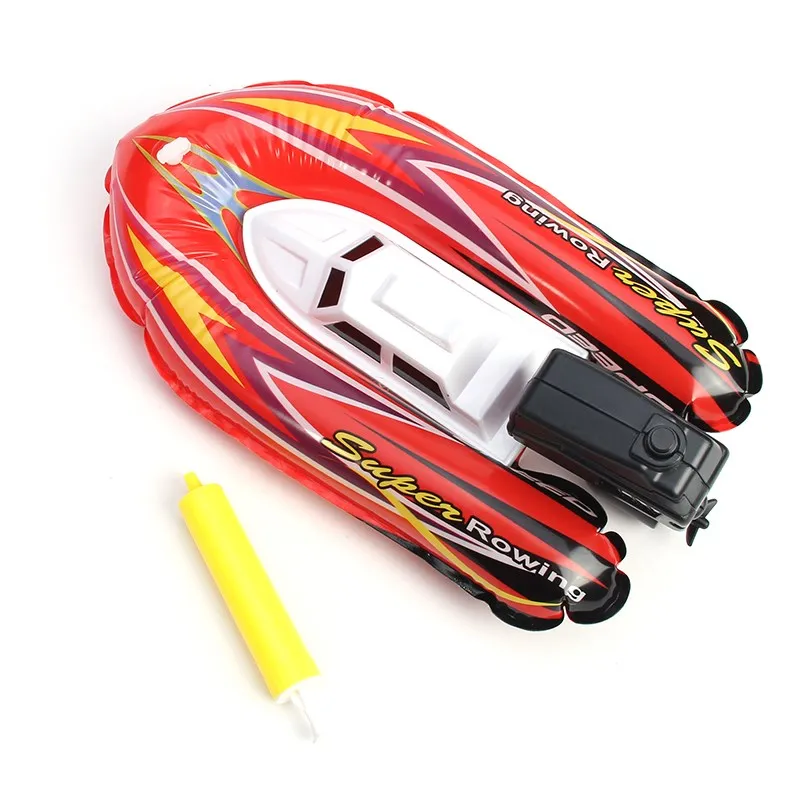 Summer Outdoor Pool Ship Inflatable Toy Wind Up Swimming Motorboat Boat Toy For kids Children