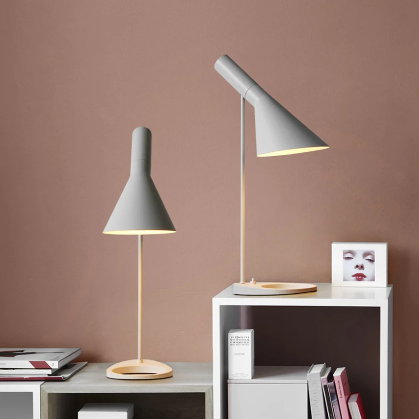 

Nordic AJ Table Lamp Led Desk Lamp Desktop Modern Office Lamp Bedroom Decorate Lamps Table Study Read Luminaria Table Lighting