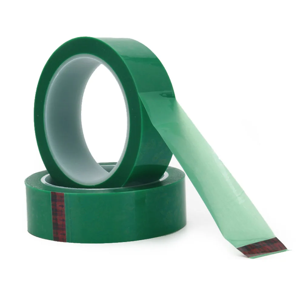

PET Bake lacquer Green High Temperature Adhesive Tape Electroplating Protection Tape PCB Solder Plating Insulation Protection