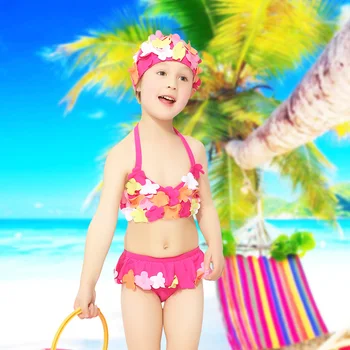 

Children swimsuit baby girl bikini suit baby split medium and large children swimsuit