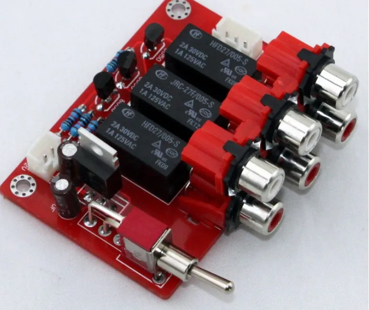 Вход 3 канала коммутации плата аудио переключатель пластин RCA к RH2.54 входного