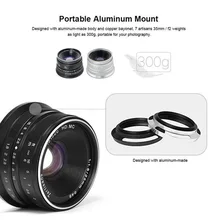 7artisans 25mm F1.8 Prime Lens to micro-single Series for sony E Mount