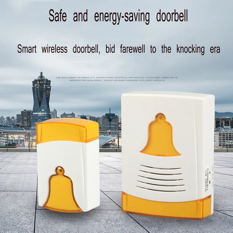 

Home wireless remote control digital AC and DC doorbell Hotel wireless security sensor doorbell access control