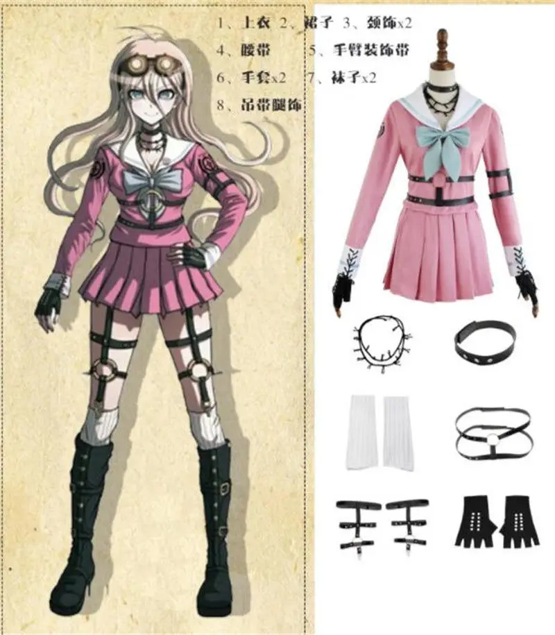 Danganronpa V3: Killing Harmony Iruma Miu Rabbit Cosplay Costume Halloween Christmas Danganronpa V3: Killing Harmony Iruma Miu Rabbit Cosplay Costume Halloween Christmas
