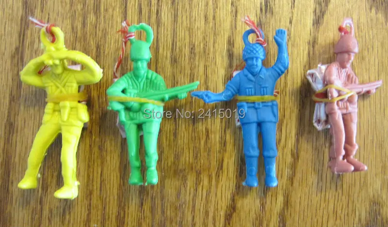 12 army parachute men paratroopers soldiers toy-1