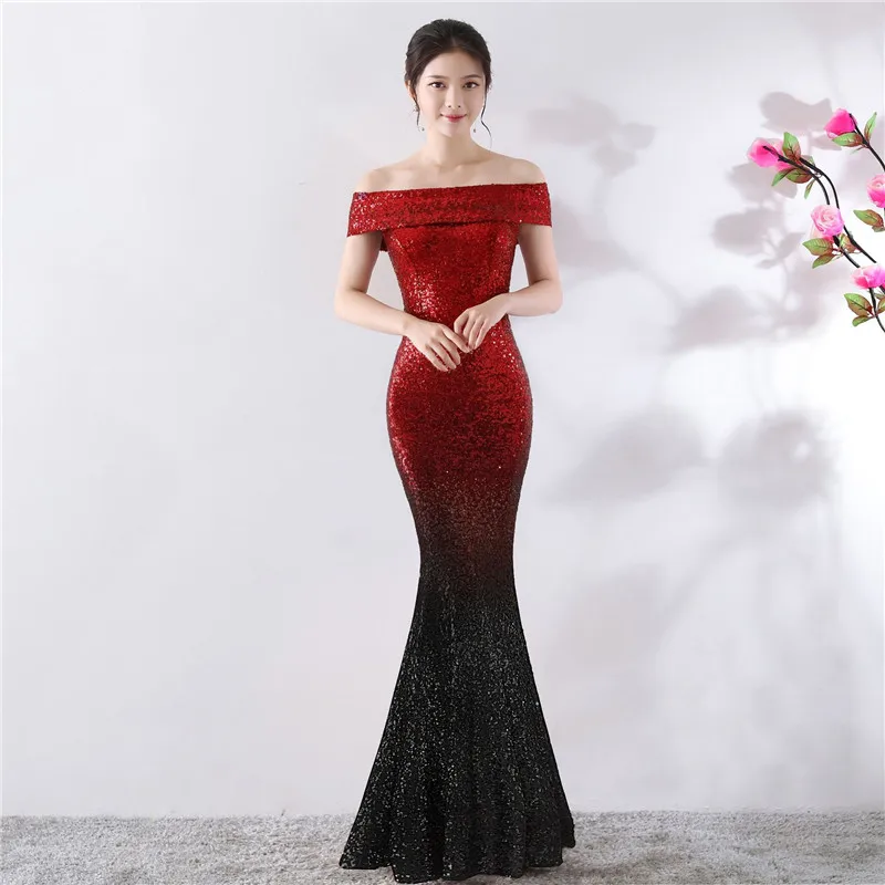 

Sundress 2023 Empire Off The Shoulder Autumn Ukraine Celebrity Banquet Birthday Party Slim Dress Host Nightclub Long Dress