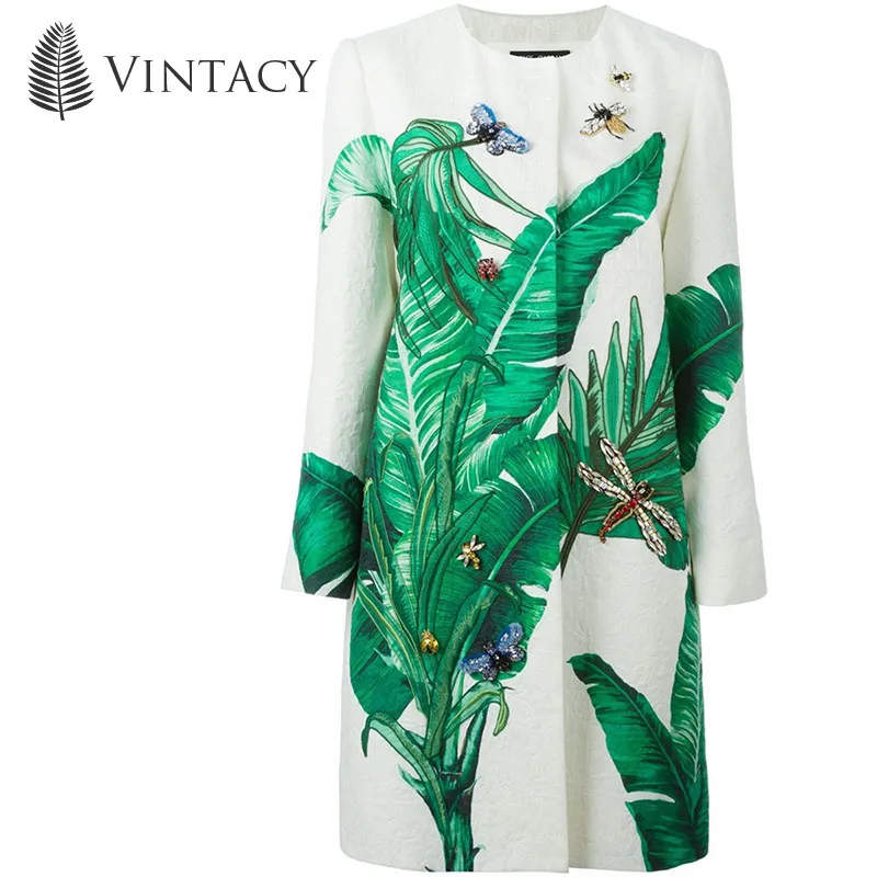 Vintacy 2017 spring and autumn Overcoat A Line fashion