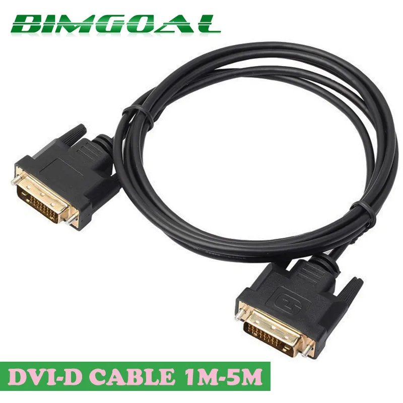 0.5 м 1 м 2 м 3 м 5 м Высокое Скорость DVI к DVI Кабель-адаптер 24 + 1 контактный DVI-D Позолоченные кабель dvi поддерживает 3D 1080 P - изображение