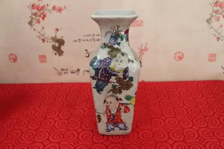 Qing Guangxu год пастель богатый народная коллекция домашнее украшение бесплатная