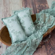 Кружева обруч тканевый фон для фотографирования новорожденных с изображением реквизит для студийной съемки новорожденных выстрел с запахом газовое платье с запахом, одежда с полной луной для фото