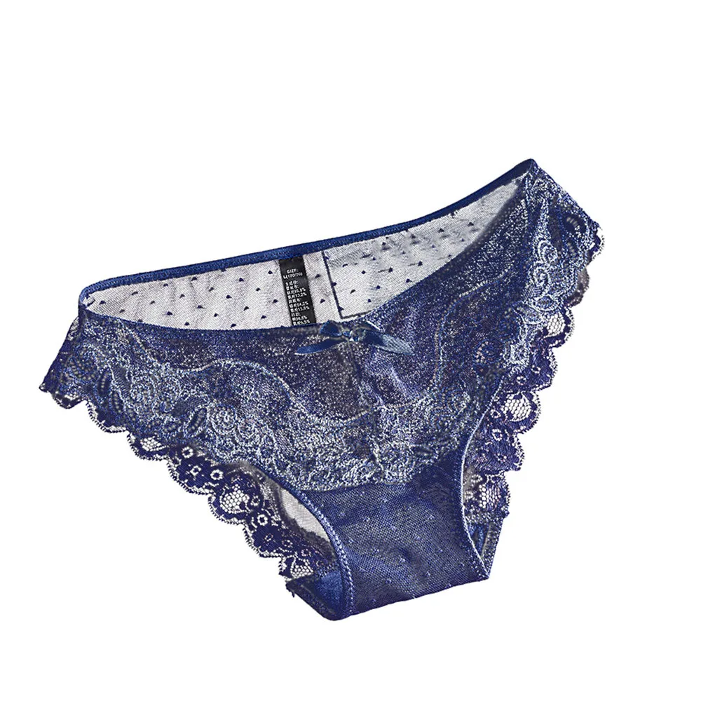 high waist panties Lace Flowers Low Waist Underpants Transparent Breathable transparent pants ropa interior sexy mujer erotica