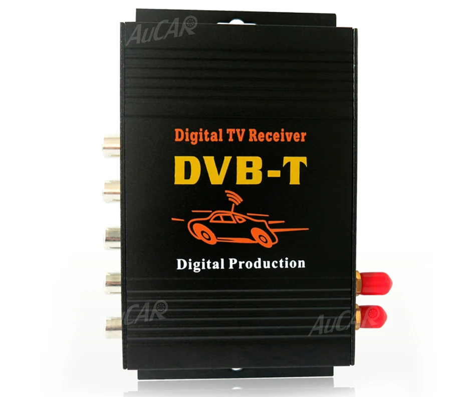 DVB-T автомобильное Цифровое ТВ HD MPEG-4 тюнер приемник две антенны 140-200 км/ч Два чипа тюнер dvb T BOX