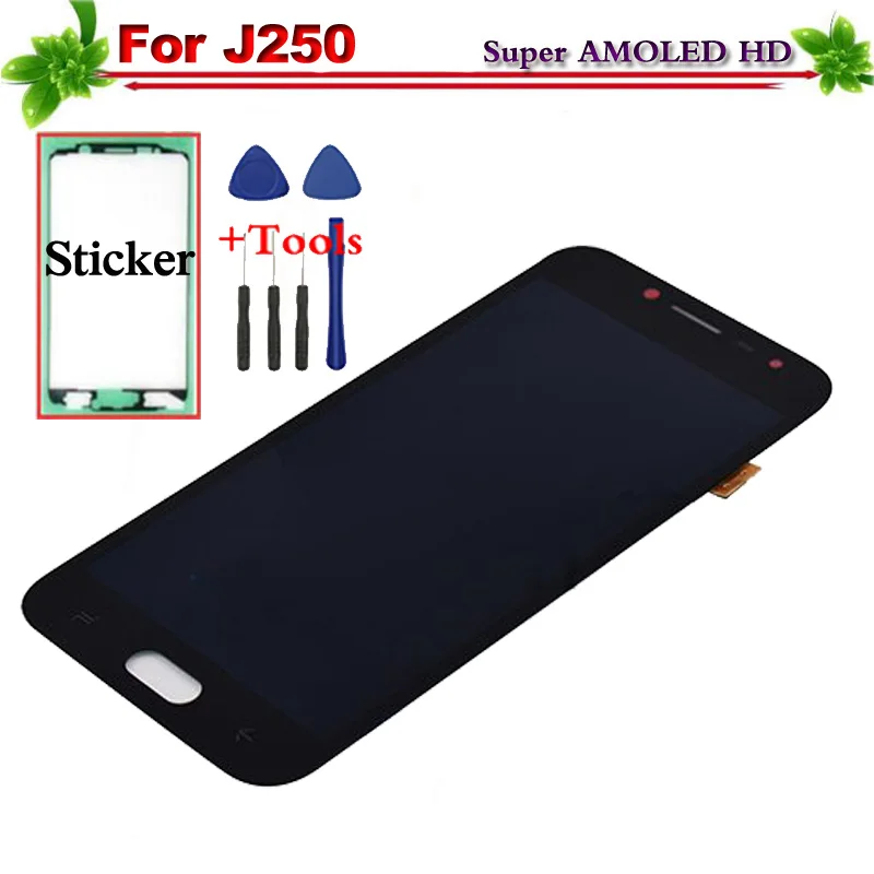 

100% Super AMOLED LCD for Samsung Galaxy J2 pro 2018 J250 J250F LCD Display Touch Screen Digitizer full Assembly Replacement