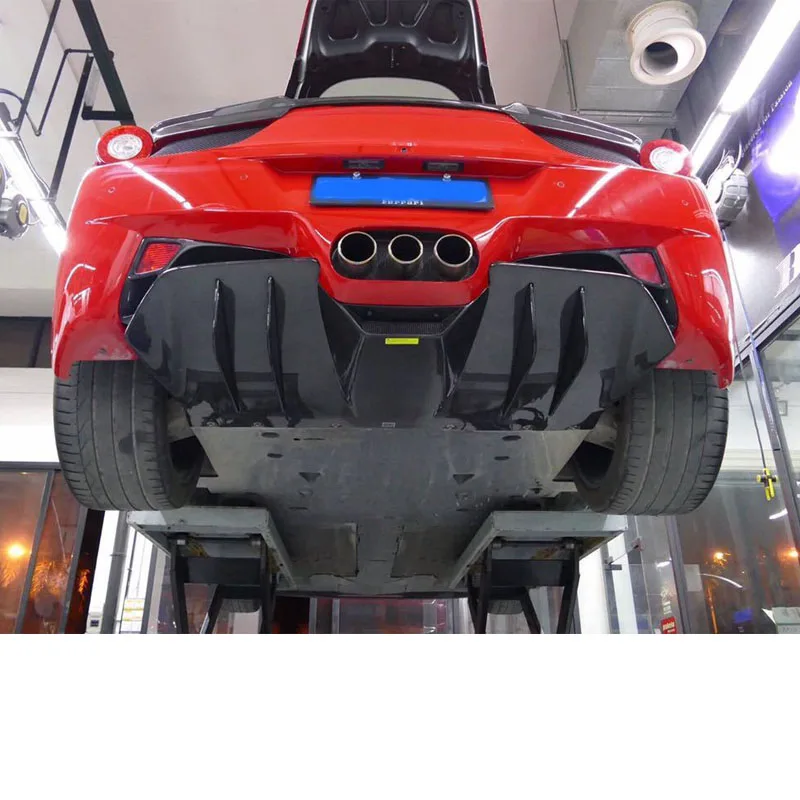 Carbon Fiber Rear Diffuser Surround fit for Ferrari 458 Italia Spider 2010-2015 - - Racext 14