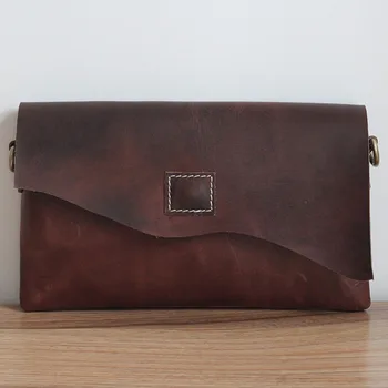 

2019 new 100% cow leather shoulder retro vertical paragraph square bag new leather leisure travel messenger Crossbody bags women