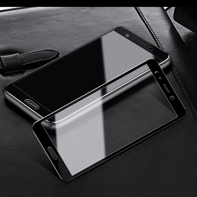 

Full cover tempered glass screen protector for huawei p smart film verre tremp szklo pelicula vidrio cristal pantalla mica sklo