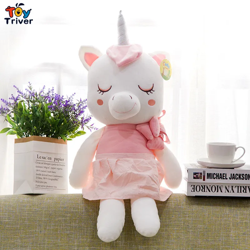 Unicorn Unicornio Plush Toy Triver Stuffed Doll Baby Kids Children Boy Girl Birthday Gift Home Decor Cushion Craft Drop Shipping | Игрушки и