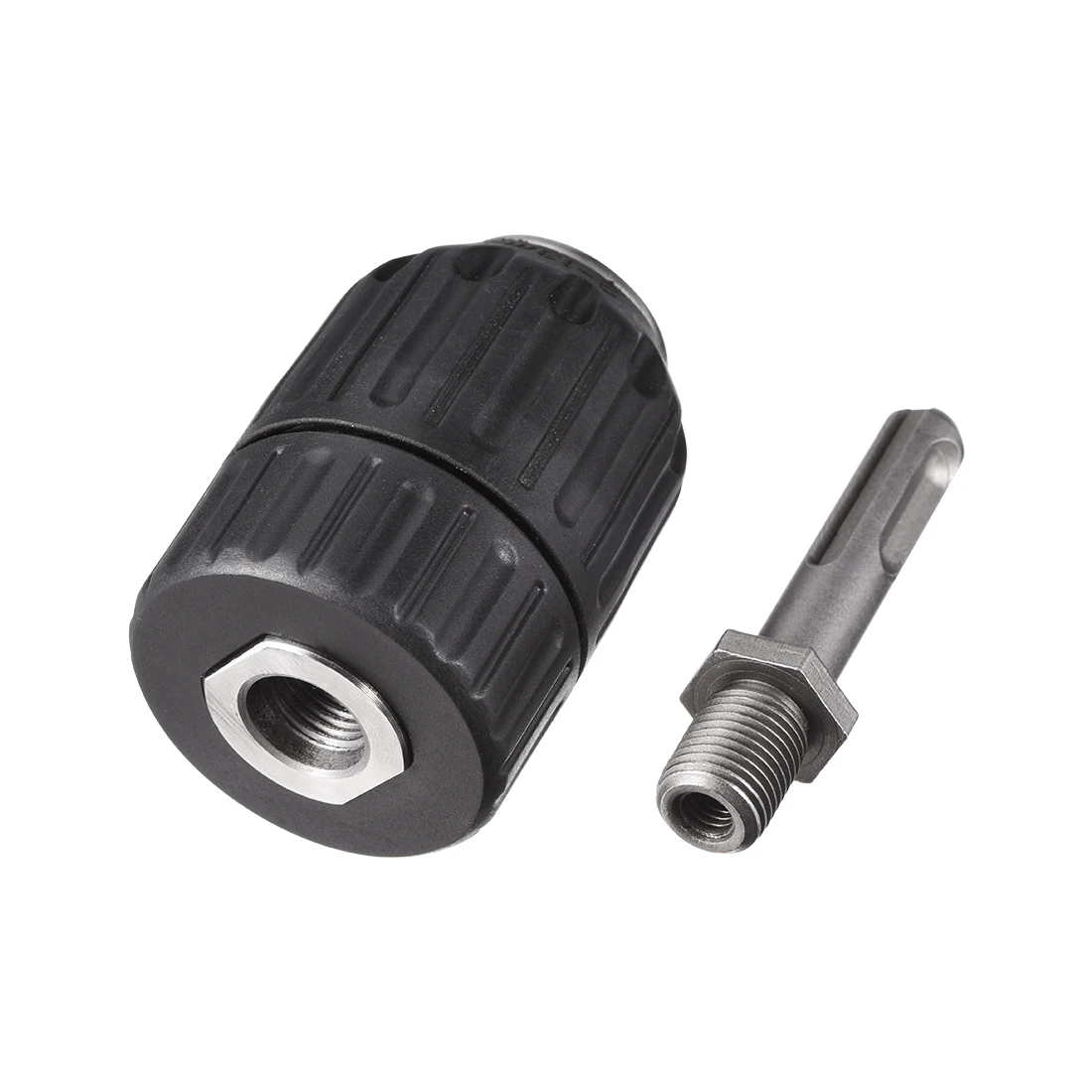 Uxcell 1/2inch-20UNF 3/8inch-24UNF 3-кулачковый ключевой патрон с SDS плюс Круглый/шестигранный хвостовик 1/2inch 3/8 дюймов сверлильный патрон