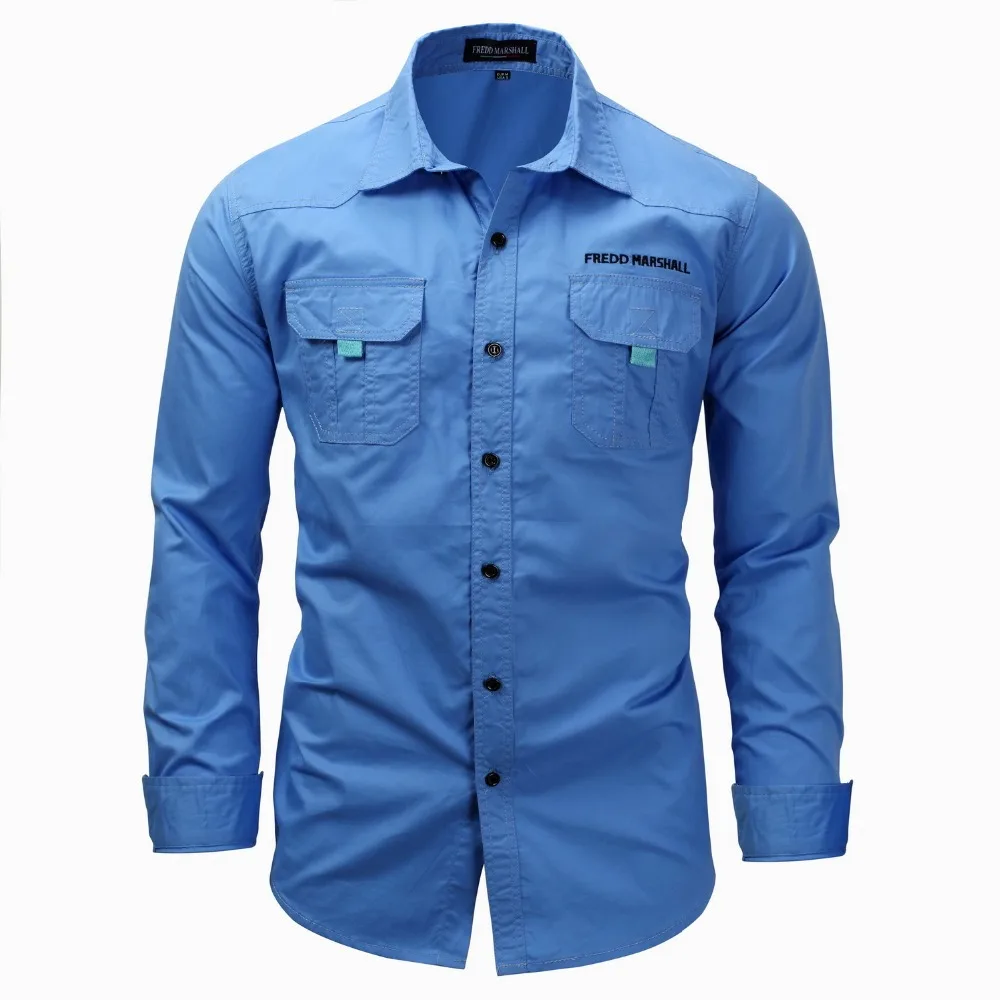 

(EU US SIZE) 2018 New Casual Shirt Men Long Sleeves Solid 4 Colors Hot Design