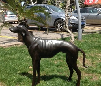 

Art Deco Sculpture Greyhound Dog Bronze Statue