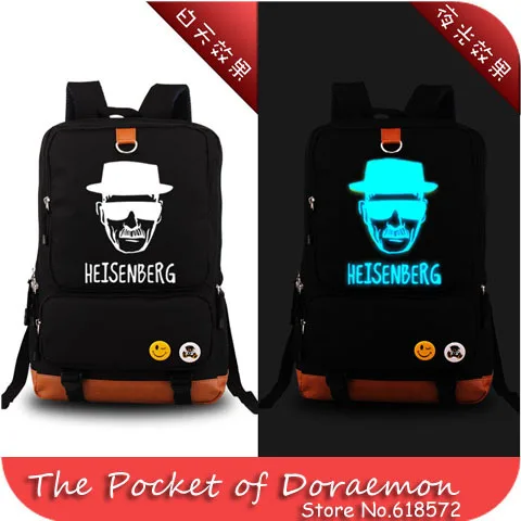 

2015 brand Luminous Breaking Bad Design travel fashion school backpacks jan Leisure korean backpack rucksack
