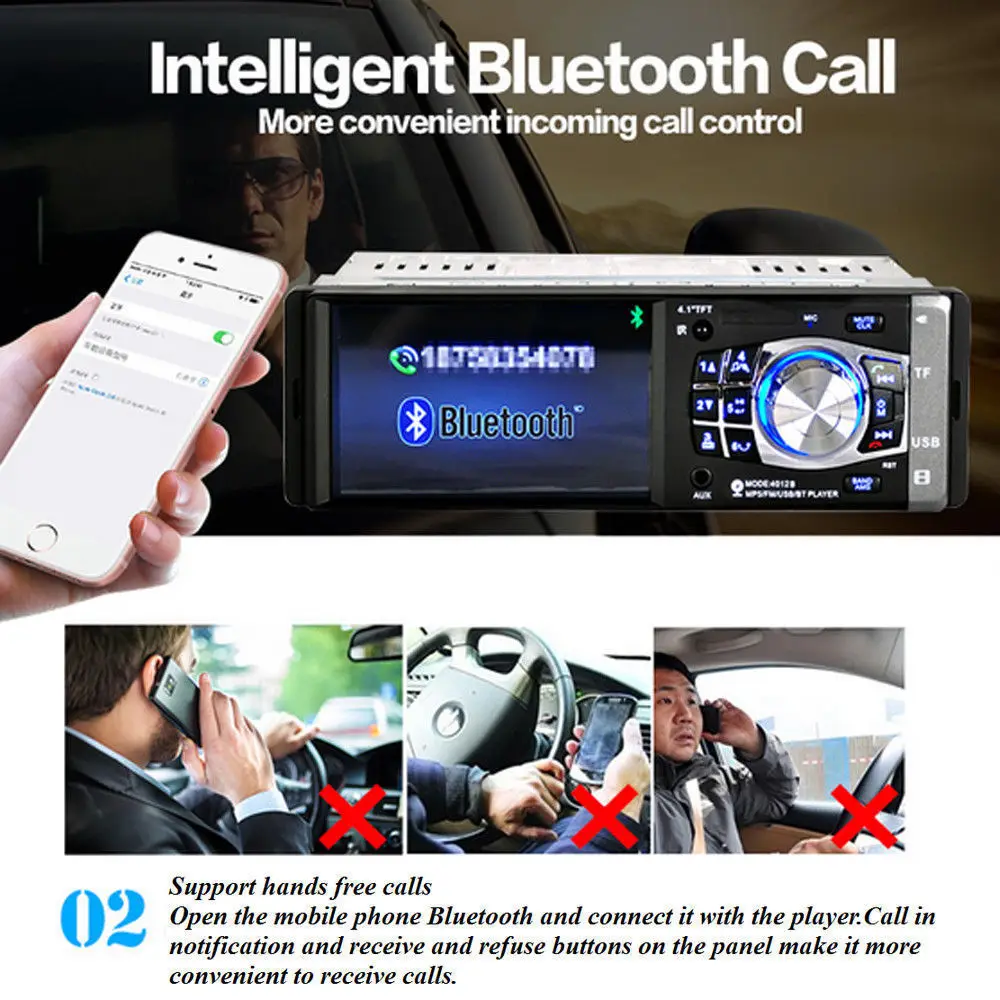 Camecho 1 Din автомагнитола Авто Аудио Стерео FM Bluetooth 2,0 Поддержка камеры заднего вида USB рулевое колесо дистанционное управление