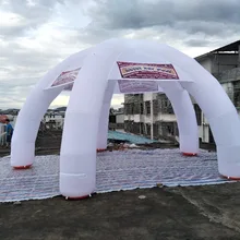 Ace Air Art предложение красочная светодиодная белая надувная палатка-паук, светодиодный шар с логотипом/текст для продажи