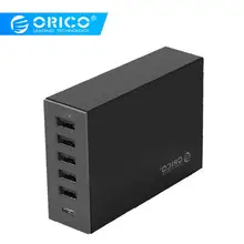 ORICO TSL-6U type-C QC2.0 быстрое зарядное устройство 6 портов 5V2. 4A 9V2A 12V1. 5A зарядное устройство для мобильных телефонов Apple Iphone samsung