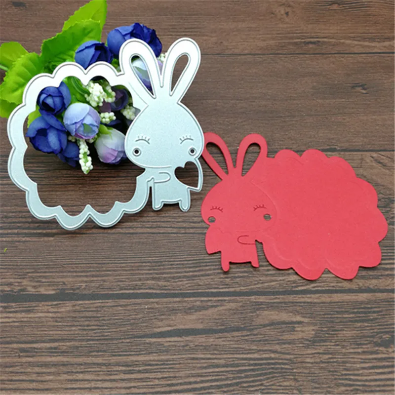 

Rabbit Message Board DIY Scrapbook cutting dies Metal Die cutting Die For DIY Scrapbooking Photo Album Embossing Folder