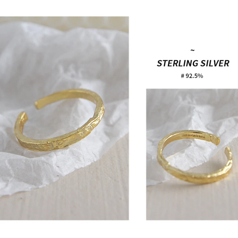 LouLeur, вогнутые выпуклые бумажные тонкие кольца из фольги, Стерлинговое Серебро 925 пробы, шикарные Необычные элегантные женские открытые кольца 925, хорошее ювелирное изделие, подарок