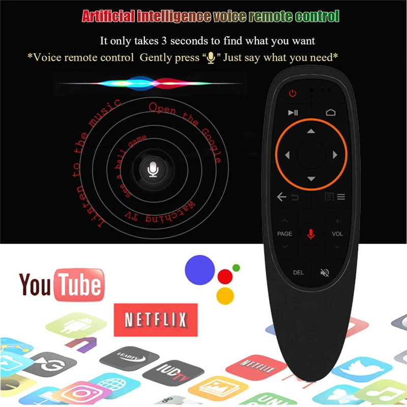 MECOOL M8S PRO W 2.4G Voice Control Android 7.1 TV Box Amlogic S905W Quad Core 2GB/16GB media Player WiFi 4K H.265 Set Top Box