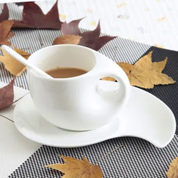 

High Quality China Bone Coffee cup sets cup with coaster tea cup art drinkware home decor