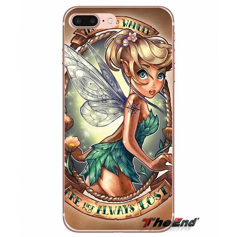 Мягкий чехол Tinkerbell из ТПУ для Samsung Galaxy Note 3 4 5 Grand Core Prime S3 S4 S5 MINI S6 S7 edge S8 S9