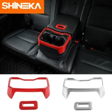 SHINEKA Interior Mouldings for Jeep Wrangler JL Armrest Cup Holder Sticker for Jeep Wrangler 2018 Accessories джинсы wrangler wrangler wr224emapfb7