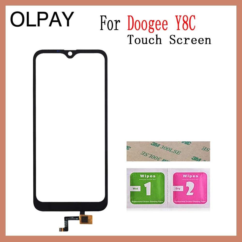 OLPAY 6,1 '' Новинка Для Doogee Y8 сенсорный экран дигитайзер для Doogee Y8C Сенсорная панель Сенсорный экран сенсор Переднее стекло инструменты