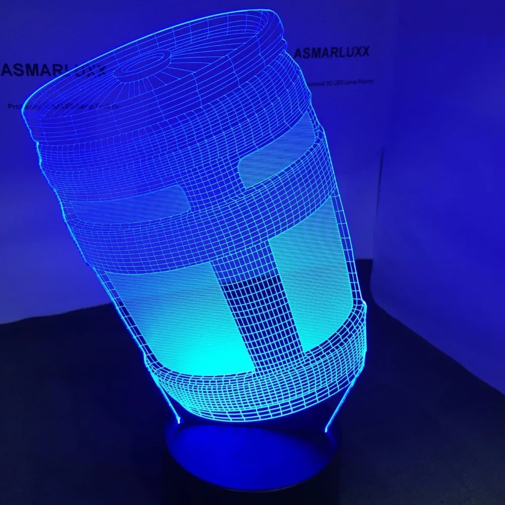 Кувшин 3D светодиодный светильник USB ночной Светильник Настольный Декор Прямая