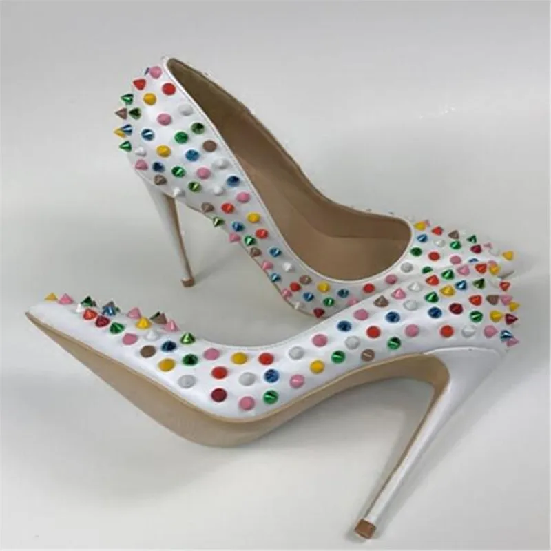 multi coloured stilettos