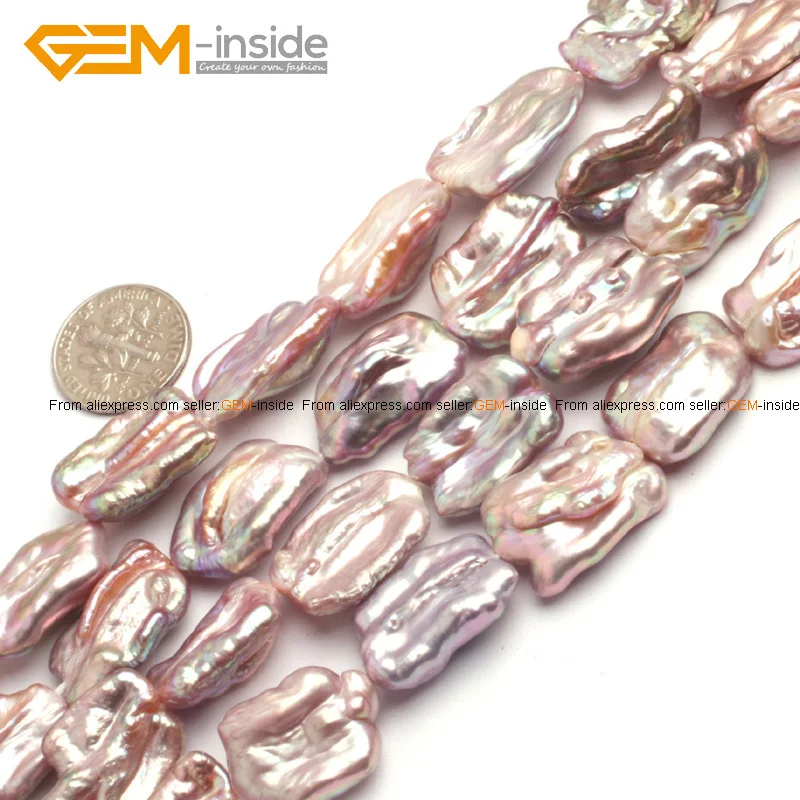 Pearl Beads: Biwa Shape Pearl Beads Fashion Jewelr...